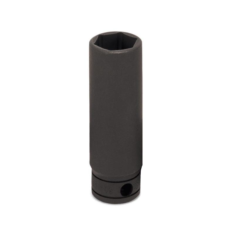 GSFS121 - Nasadka czerniona 3/8" 6-kątna, długa, calowa, 3/8"