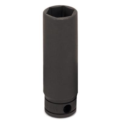 GSTM8 - Nasadka czerniona 1/4" 6-kątna, długa, calowa, 1/4"