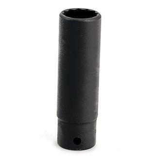 GSTMD10 - Nasadka czerniona 1/4" 12-kątna, długa, calowa, 5/16"