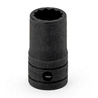 GSW121A - Nasadka czerniona 1/2" 12-kątna, krótka, calowa, 3/8"