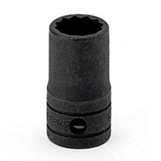 GSW141A - Nasadka czerniona 1/2" 12-kątna, krótka, calowa, 7/16"