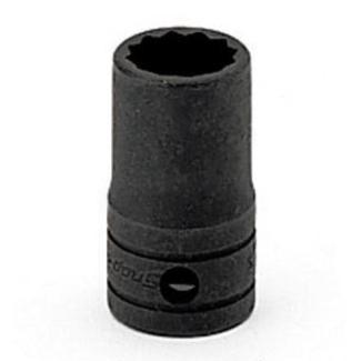 GSW161A - Nasadka czerniona 1/2" 12-kątna, krótka, calowa, 1/2"