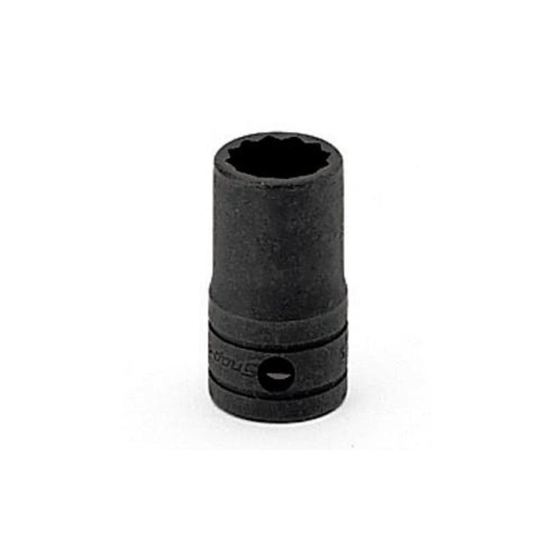 GSW181A - Nasadka czerniona 1/2" 12-kątna, krótka, calowa, 9/16"