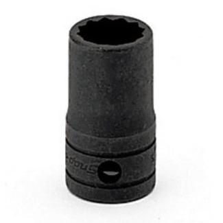 GSW201 - Nasadka czerniona 1/2" 12-kątna, krótka, calowa, 5/8"