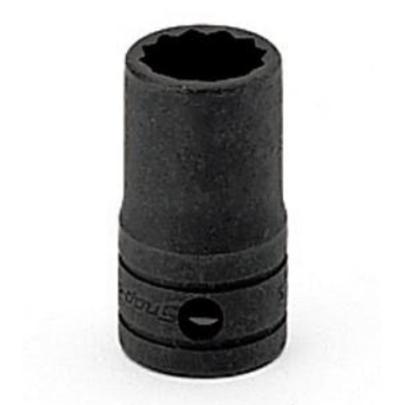 GSW241 - Nasadka czerniona 1/2" 12-kątna, krótka, calowa, 3/4"