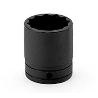 GSW301 - Nasadka czerniona 1/2" 12-kątna, krótka, calowa, 15/16"