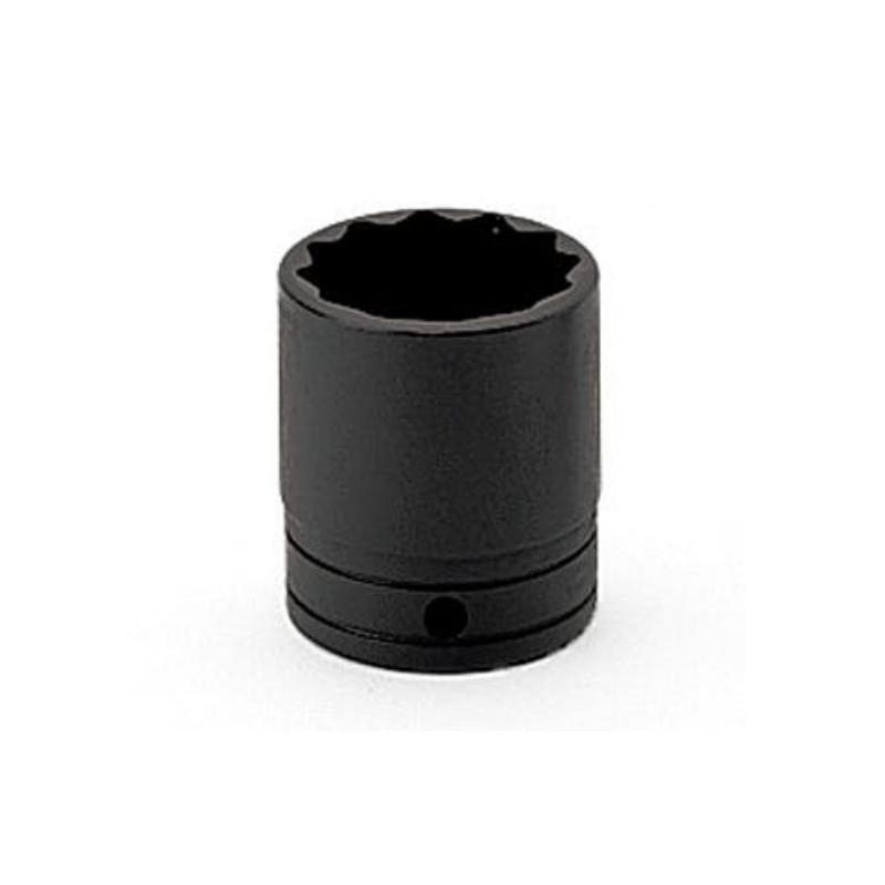 GSW301 - Nasadka czerniona 1/2" 12-kątna, krótka, calowa, 15/16"