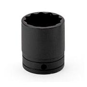 GSW301 - Nasadka czerniona 1/2" 12-kątna, krótka, calowa, 15/16"