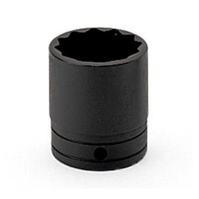 GSW301 - Nasadka czerniona 1/2" 12-kątna, krótka, calowa, 15/16"