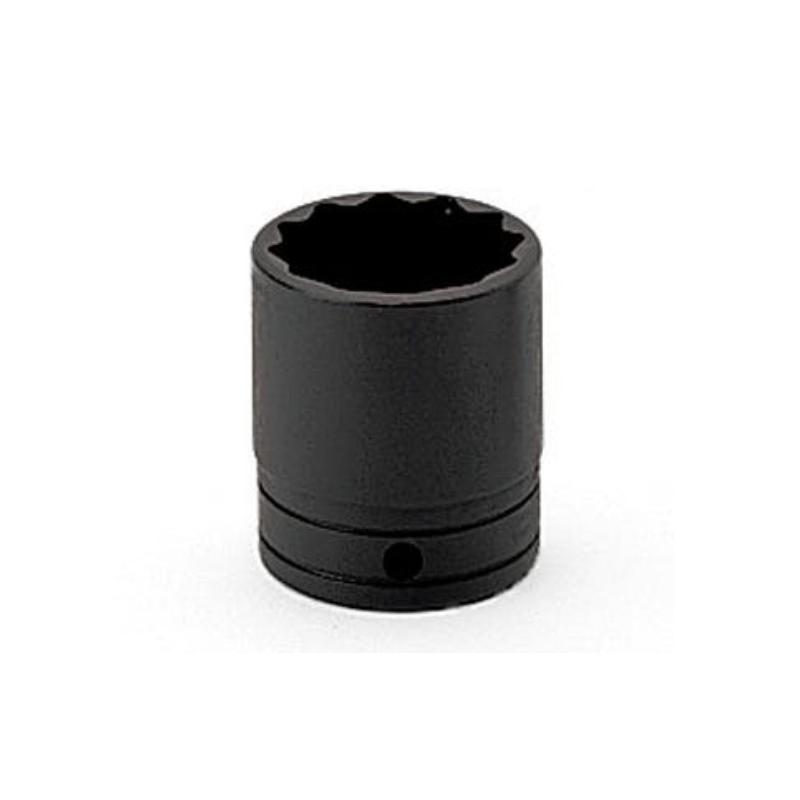 GSW321 - Nasadka czerniona 1/2" 12-kątna, krótka, calowa, 1"