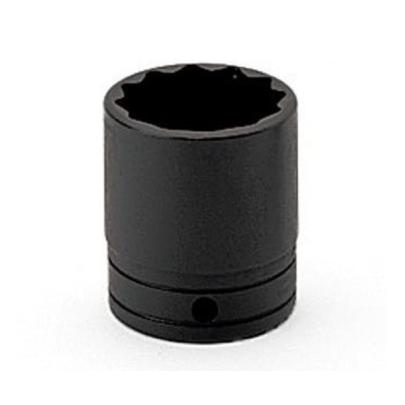 GSW321 - Nasadka czerniona 1/2" 12-kątna, krótka, calowa, 1"