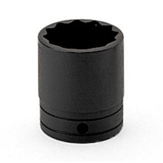 GSW341 - Nasadka czerniona 1/2" 12-kątna, krótka, calowa, 1'1/16"