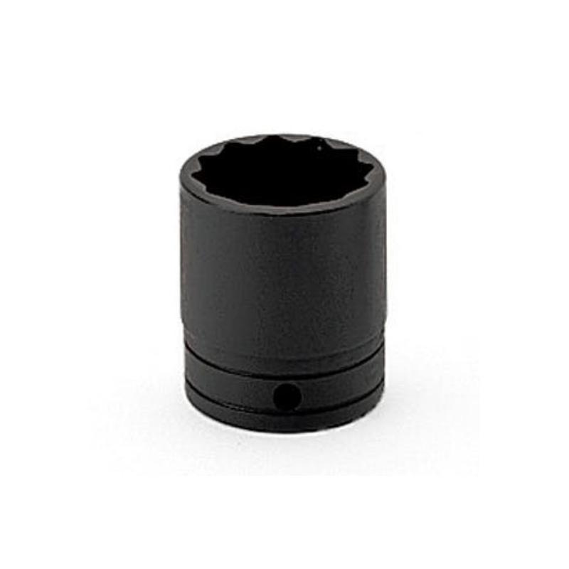 GSW341 - Nasadka czerniona 1/2" 12-kątna, krótka, calowa, 1'1/16"