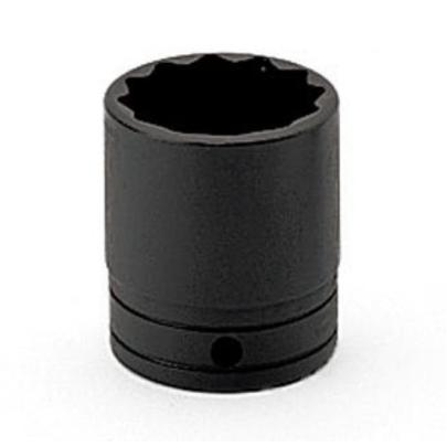 GSW341 - Nasadka czerniona 1/2" 12-kątna, krótka, calowa, 1'1/16"