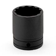 GSW361 - Nasadka czerniona 1/2" 12-kątna, krótka, calowa, 1'1/8"