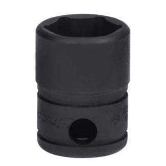 GTM14 - Nasadka czerniona 1/4" 6-kątna, krótka, calowa, 7/16"