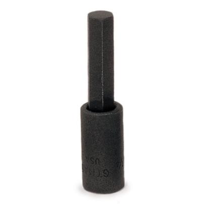 GTMA3E - Nasadka trzpieniowa  1/4" czerniona do śrub 6-kątnych calowych, 3/32"