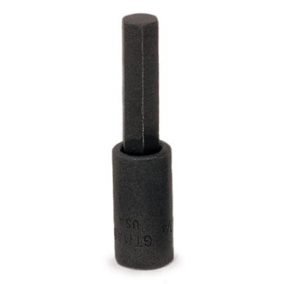 GTMA7E - Nasadka trzpieniowa  1/4" czerniona do śrub 6-kątnych calowych, 7/32"