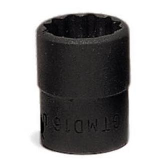 GTMD7 - Nasadka czerniona 1/4" 12-kątna, krótka, calowa, 7/32"