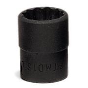 GTMD8 - Nasadka czerniona 1/4" 12-kątna, krótka, calowa, 1/4"