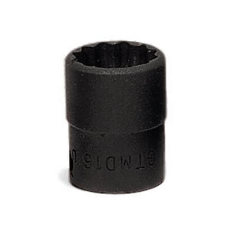 GTMD18 - Nasadka czerniona 1/4" 12-kątna, krótka, calowa, 9/16" GTMD18 - Nasadka czerniona 1/4" 12-kątna, krótka, calowa, 9/16"
