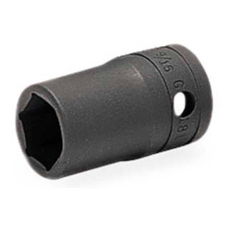 GTW181A - Nasadka czerniona 1/2" 6-kątna, krótka, calowa, 9/16"