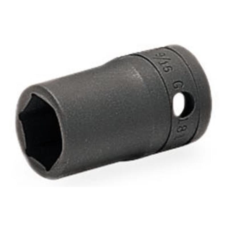 GTW201 - Nasadka czerniona 1/2" 6-kątna, krótka, calowa, 5/8"