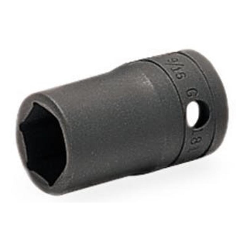 GTW281 - Nasadka czerniona 1/2" 6-kątna, krótka, calowa, 7/8"