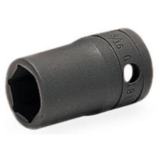 GTW301 - Nasadka czerniona 1/2" 6-kątna, krótka, calowa, 15/16"