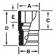 IM140A - Nasadka udarowa 1/2" 6-kątna, krótka, calowa, 7/16"