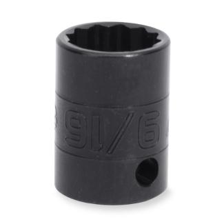 IMDF120A - Nasadka udarowa 3/8" 12-kątna, krótka, calowa, 3/8"