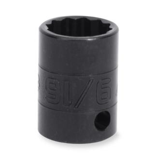 IMDF180 - Nasadka udarowa 3/8" 12-kątna, krótka, calowa, 9/16"