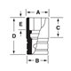IMDF220 - Nasadka udarowa 3/8" 12-kątna, krótka, calowa, 11/16"