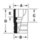 IMDFM10A - Nasadka udarowa 3/8" 12-kątna, krótka, metryczna, 10 mm