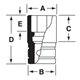 IMDFM16 - Nasadka udarowa 3/8" 12-kątna, krótka, metryczna, 16 mm