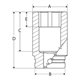 IMDM180 - Nasadka udarowa 1/2" 12-kątna, krótka, metryczna, 18 mm
