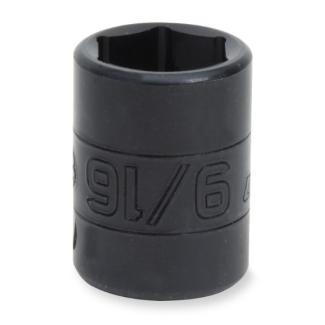 IMF120A - Nasadka udarowa 3/8" 6-kątna, krótka, calowa, 3/8"