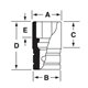 IMFM23 - Nasadka udarowa 3/8" 6-kątna, krótka, metryczna, 23 mm