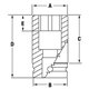 IMFMS7 - Nasadka udarowa 3/8" 6-kątna, Semi-Deep, metryczna, 7 mm
