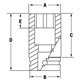 IMFMS10A - Nasadka udarowa 3/8" 6-kątna, Semi-Deep, metryczna, 10 mm