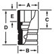 IMFS30 - Nasadka udarowa 3/8" 6-kątna, Semi-Deep, calowa, 15/16"