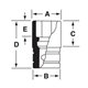 IMMS250 - Nasadka udarowa 1/2" 6-kątna, Semi-Deep, metryczna, 25 mm