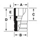 IMS240 - Nasadka udarowa 1/2" 6-kątna, Semi-Deep, calowa, 3/4"