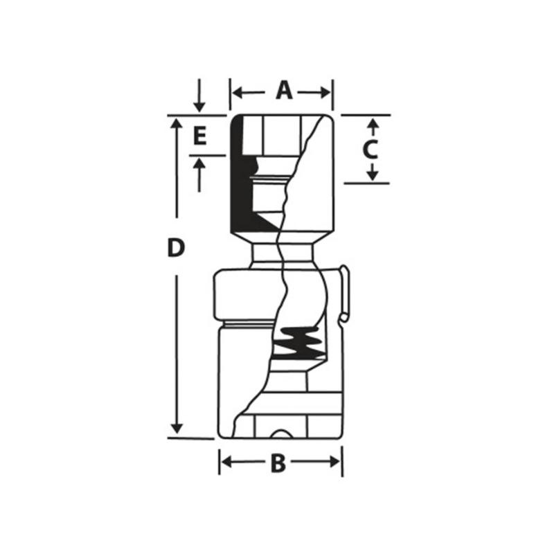 IPTM18A - Nasadka udarowa 1/4" przegubowa, 6-kątna, calowa, 9/16" IPTM18A - Nasadka udarowa 1/4" przegubowa, 6-kątna, calowa, 9/16"