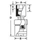 IPTMM5.5A - Nasadka udarowa 1/4" przegubowa, 6-kątna, metryczna, 5,5 mm