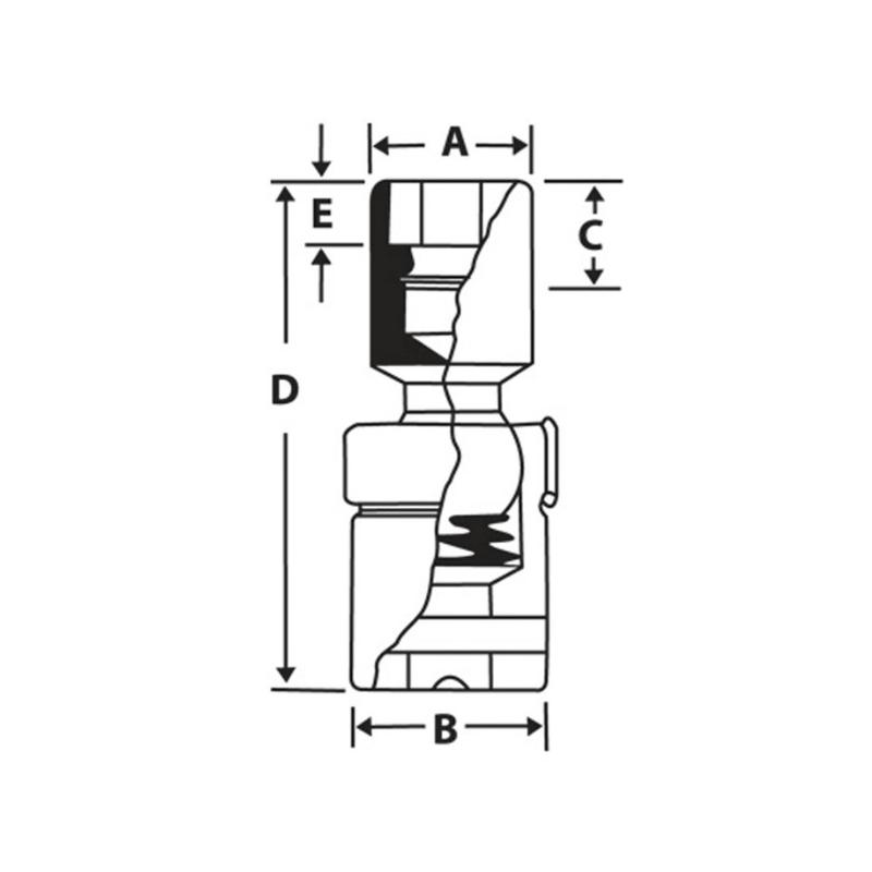IPTMM11A - Nasadka udarowa 1/4" przegubowa, 6-kątna, metryczna, 11 mm IPTMM11A - Nasadka udarowa 1/4" przegubowa, 6-kątna, metryczna, 11 mm