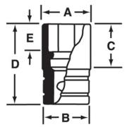 MGMM5 - Nasadka magnetyczna 1/4" 6-kątna, krótka, metryczna, 5 mm