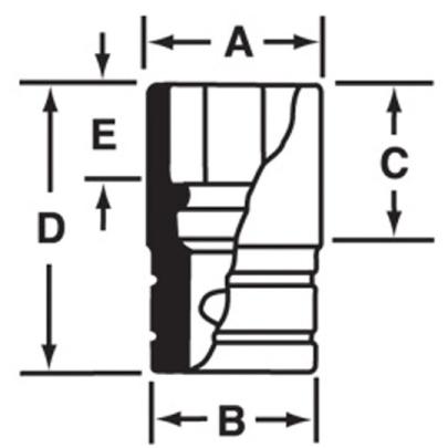MGMM14 - Nasadka magnetyczna 1/4" 6-kątna, krótka, metryczna, 14 mm