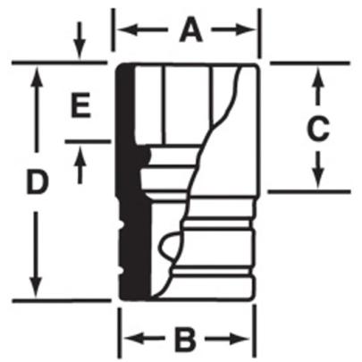 MGMMS12B - Nasadka magnetyczna 1/4" 6-kątna, długa, metryczna, 12 mm