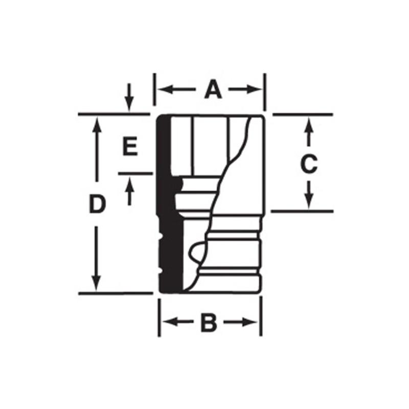 RT61 - Nasadka 1/4" 12-kątna, niskoprofilowa, calowa, 3/16" RT61 - Nasadka 1/4" 12-kątna, niskoprofilowa, calowa, 3/16"